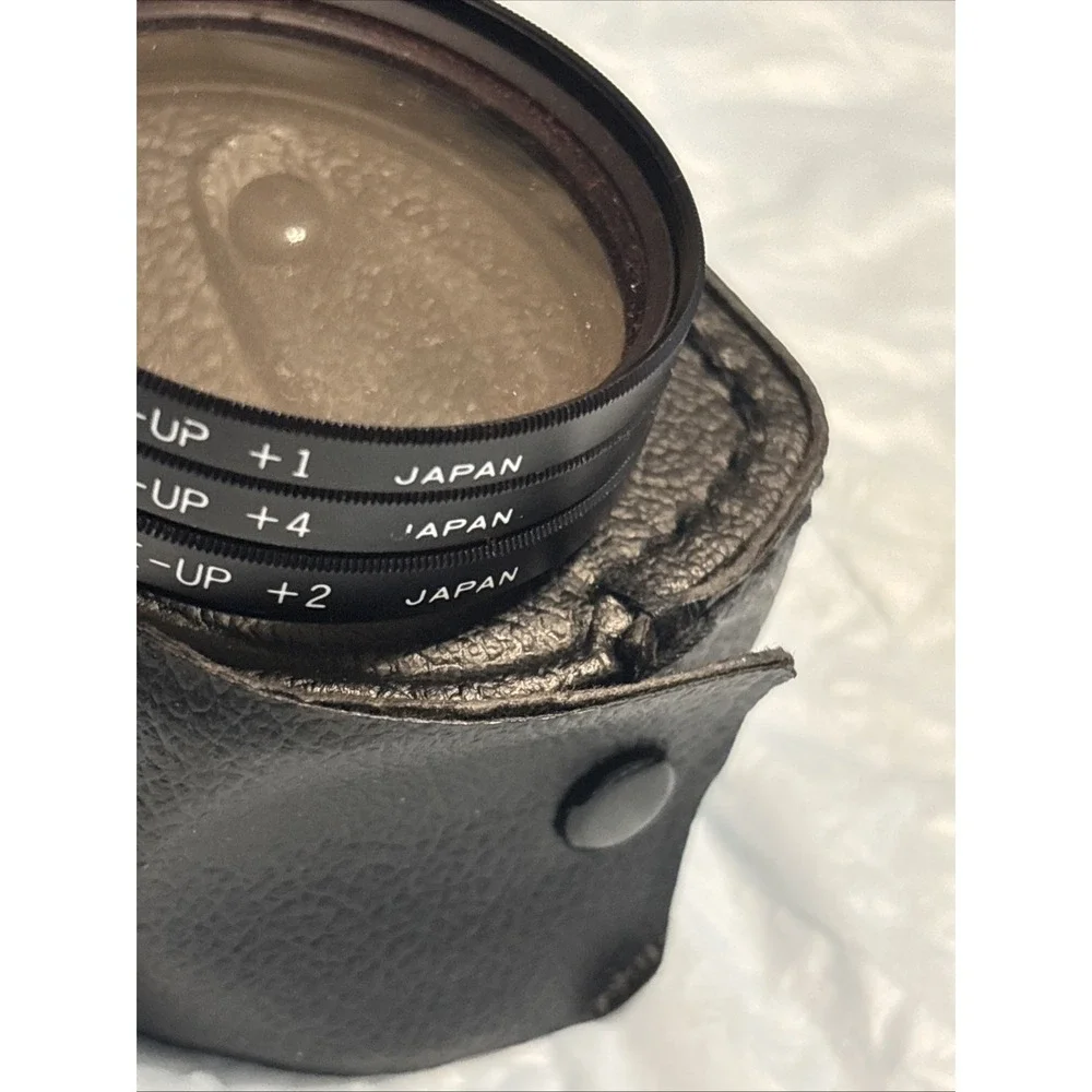 52mm TIFFEN Close-Up Macro +1 +2 +4 Set Kit Lens Filter Genuine Japan w/ Case Ⓟ